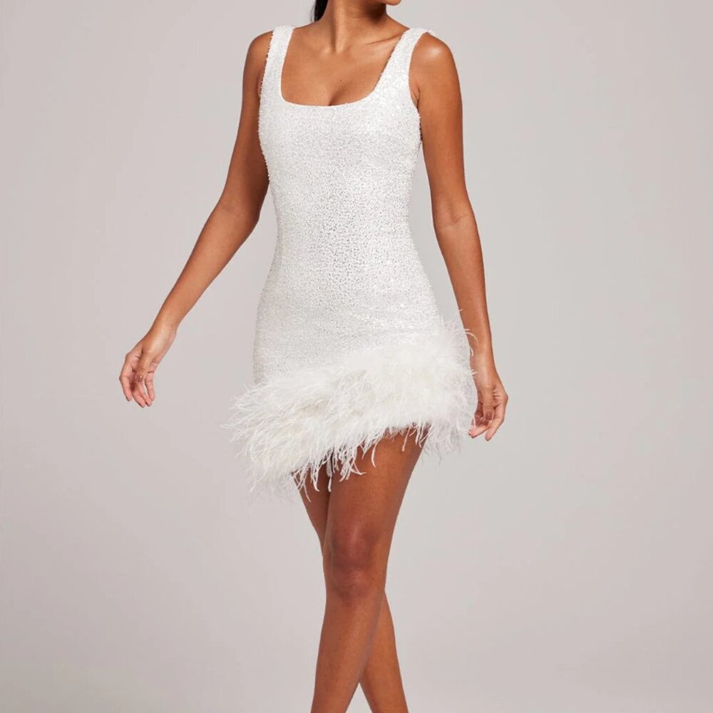 Nadine Merabi Evie White Dress (NWT!)